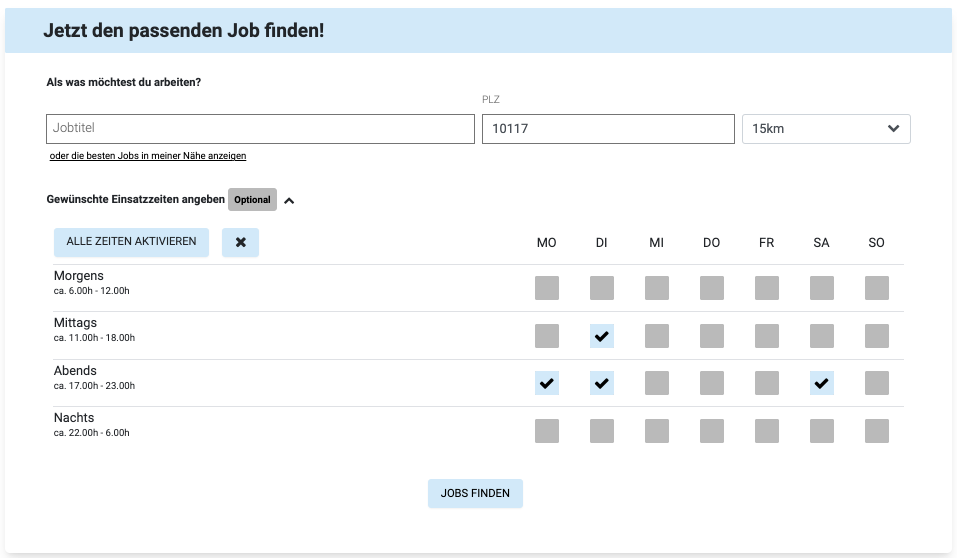 JOBOO!® bietet dir offene Stellen in der Gastronomie!
